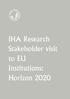 IHA Research Stakeholder visit to EU Institutions: Horizon 2020