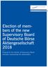 Supervisory Board of Deutsche Börse Aktiengesellschaft 2018