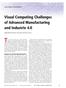 Visual Computing Challenges of Advanced Manufacturing and Industrie 4.0