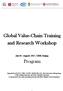 Global Value-Chain Training and Research Workshop