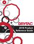 2018 Product Reference Guide