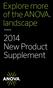 Explore more of the ANOVA landscape 2014 New Product Supplement