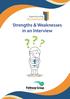 Strengths & Weaknesses in an Interview