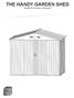 THE HANDY GARDEN SHED. SNSD-E Owner s Manual