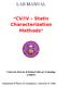 LAB MANUAL. CV/IV Static Characterization Methods