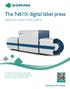 The N610i digital label press