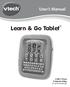 User s Manual. Learn & Go Tablet TM VTech Printed in China 美