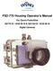 FSD-770 Housing Operator's Manual. For Canon PowerShot SD770 IS / IXUS 85 IS & SD1100 IS / IXUS 80 IS Digital Cameras