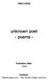 unknown poet - poems -