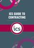 ICS GUIDE TO CONTRACTING