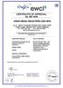 CERTIFICATE OF APPROVAL No. ME 5048 WENG MENG INDUSTRIES SDN BHD