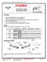 Application Tooling Specification Sheet
