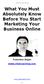 What You Must Absolutely Know Before You Start Marketing Your Business Online