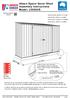 Absco Space Saver Shed Assembly Instructions Model: J30082S