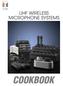 UHF WIRELESS MICROPHONE SYSTEMS COOKBOOK