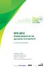 Standardisation for the gas sector: Is it worth it? 20 June 2012, Dresden, Germany