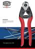 Industrial. One-hand cable cutters, two-hand cable cutters, special applications, accessories. The original, since 1945
