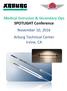 Medical Extrusion & Secondary Ops SPOTLIGHT Conference November 10, 2016 Arburg Technical Center Irvine, CA