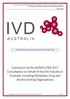 Submission to the AS/NZS 4760:2017 Consultation on behalf of the IVD Industry in Australia, including Workplace Drug and Alcohol Testing Organisations