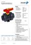 M1 series 2 way ball valve with integrated Praher Labeling System