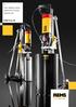 Core drilling in steelreinforced. masonry etc. REMS Picus SR. for Professionals
