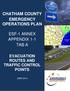 CHATHAM COUNTY EMERGENCY OPERATIONS PLAN ESF-1 ANNEX APPENDIX 1-1 TAB A EVACUATION ROUTES AND TRAFFIC CONTROL POINTS