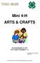 Mini 4-H ARTS & CRAFTS