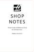 SHOP NOTES. GPocket Guide and Reference Charts. for CNC Machinists. Made in the U.S.A.