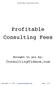 Profitable Consulting Fees