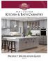 Kitchen & Bath Cabinetry Product Specification Guide