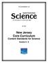 New Jersey Core Curriculum Content Standards for Science