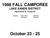1998 FALL CAMPOREE LAKE SANDS DISTRICT Sponsored by Troop 82. Contacts: Hayes Wise Tim Stuhr October 23-25