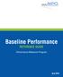 Baseline Performance REFERENCE GUIDE. Performance Measures Program