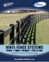VINYL FENCE SYSTEMS PICKET YARD PRIVACY POST & RAIL SUPERIORPLASTICPRODUCTS.COM