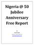 50 Jubilee Anniversary Free Report