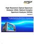 High Resolution Optical Spectrum Analyzer (OSA) /Optical Complex Spectrum Analyzer (OCSA) 19/02/2013