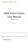 QAM Snare Isolator User Manual