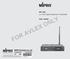 FOR AVLEX ONLY MT-24A. User Guide. 2.4 GHz Digital Stationary Transmitter