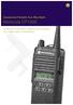 Commercial Portable Two-Way Radio. Motorola CP1300. Enhanced functionality, reliable communication for a higher level of productivity