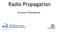 Radio Propagation. Ermanno Pietrosemoli. Training materials for wireless trainers