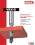 VEX-S. Combination Drill with Front & Back Chamfering of Through Holes. tip combined with patented SNAP. chip control.