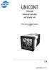UNICONT. PMG-400 Universal controller and display unit USER'S AND PROGRAMMING MANUAL 1. pmg4111a0600p_01 1 / 24. ST edition