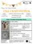Bluegrass Area Extension Homemakers. Fall Craft Festival. Madison County Extension Office 230 Duncannon Lane Richmond, KY 40475