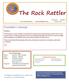 The Rock Rattler. President s Message. Del