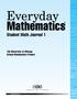 Student Math Journal 1