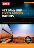 477 MHz UHF FIXED MOUNT RADIOS