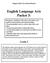 English Language Arts Packet 3: