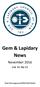 Gem & Lapidary News. November Vol. 42 No 11. Print Post Approved PP243352/00002