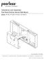 Installation and Assembly: Flat Panel Pull-out Swivel Wall Mount