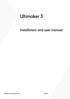 Ultimaker 3. Installation and user manual